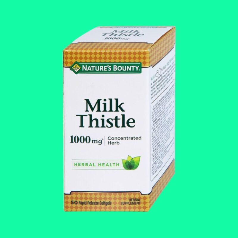 Nature s Bounty Milk Thistle 1000mg bổ gan từ thảo dược Dược sĩ Lưu