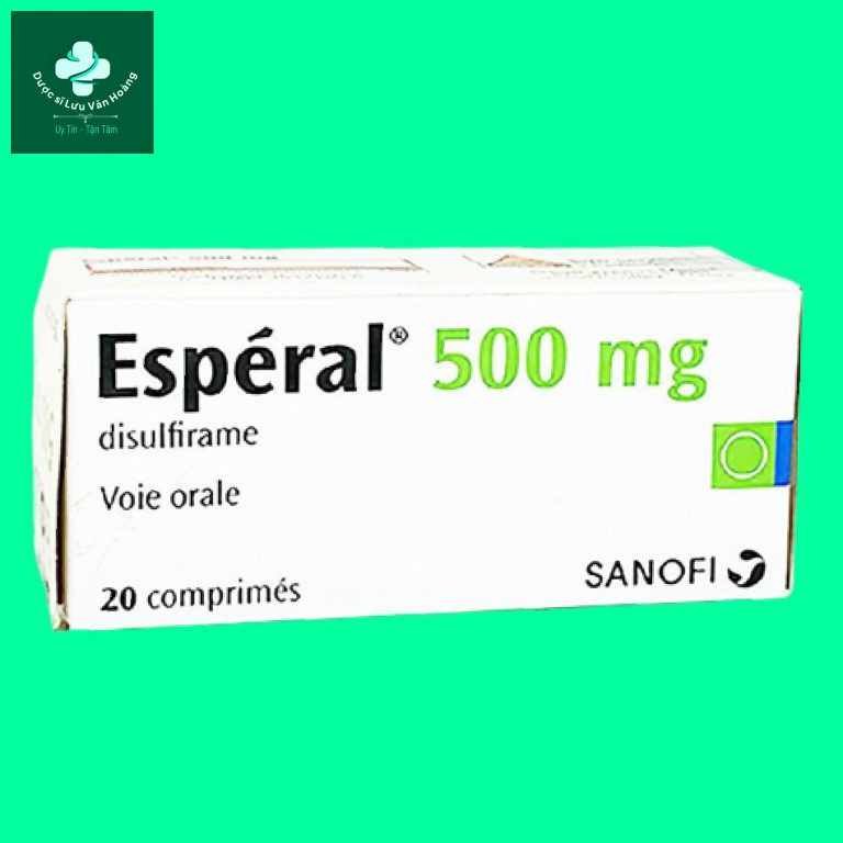 Thuốc cai rượu Esperal 500mg hỗ trợ điều trị tình trạng nghiện rượu
