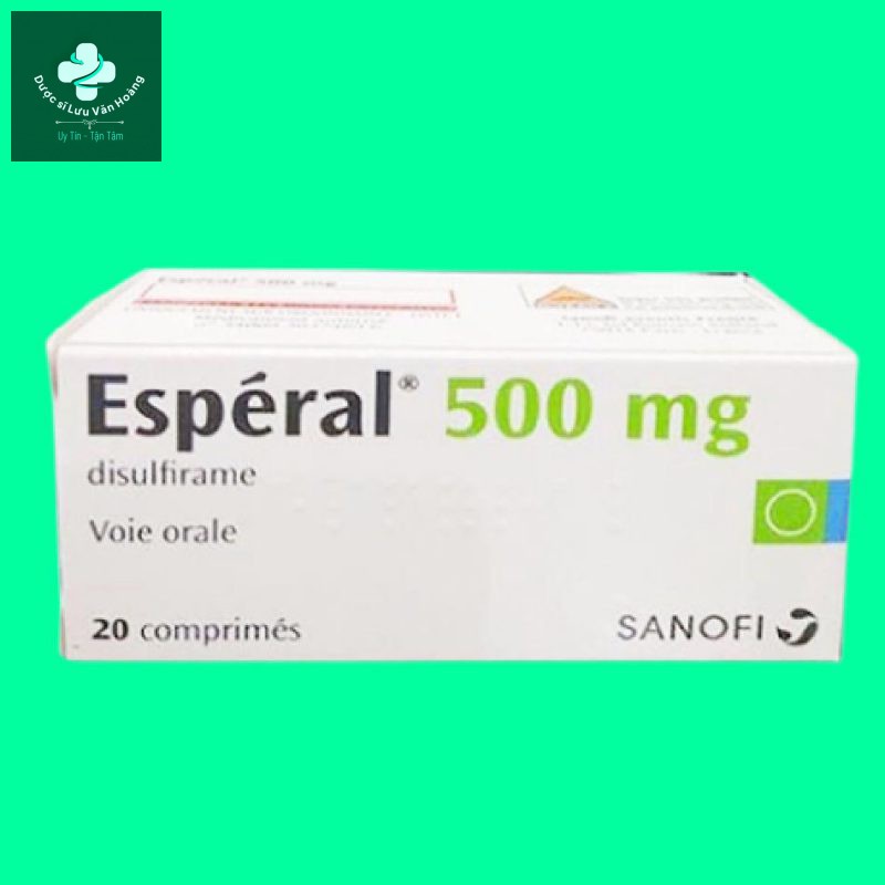 Thuốc cai rượu Esperal 500mg hỗ trợ điều trị tình trạng nghiện rượu
