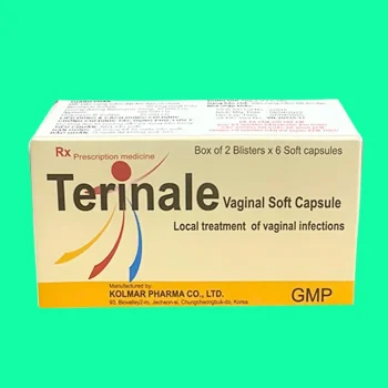 Mặt chính diện hộp thuốc Terinale