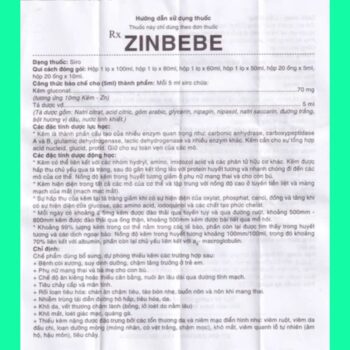 Thuốc Zinbebe