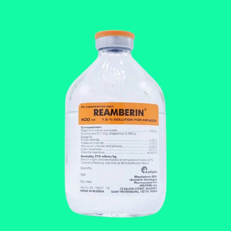 Thuốc Reamberin 400ml là thuốc gì? giá bao nhiêu? mua ở đâu?