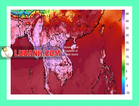 Sơ đồ GSP về nhiệt độ khu vực Châu Á Thái Bình Dương ngày 20/4/2019 [1]