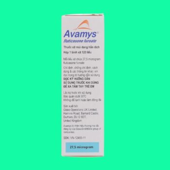 Avamys điều trị viêm mũi dị ứng