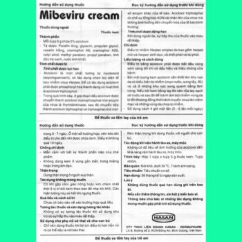 Thuốc Mibeviru cream