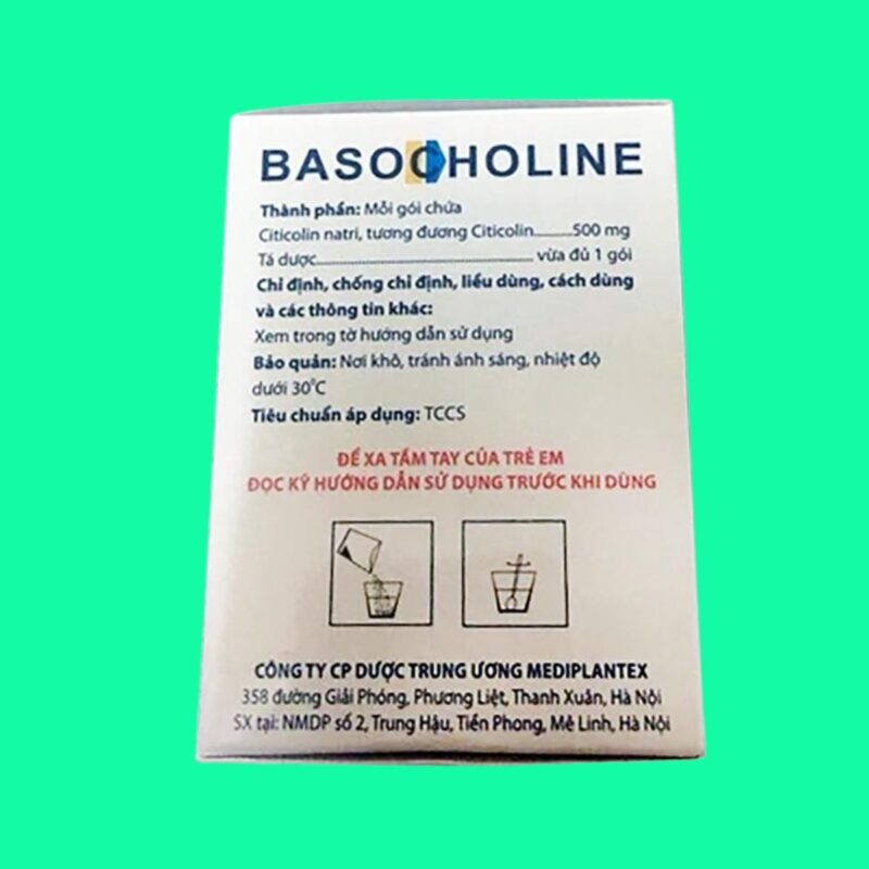 Basocholine: Công dụng, liều dùng, lưu ý tác dụng phụ, giá bán
