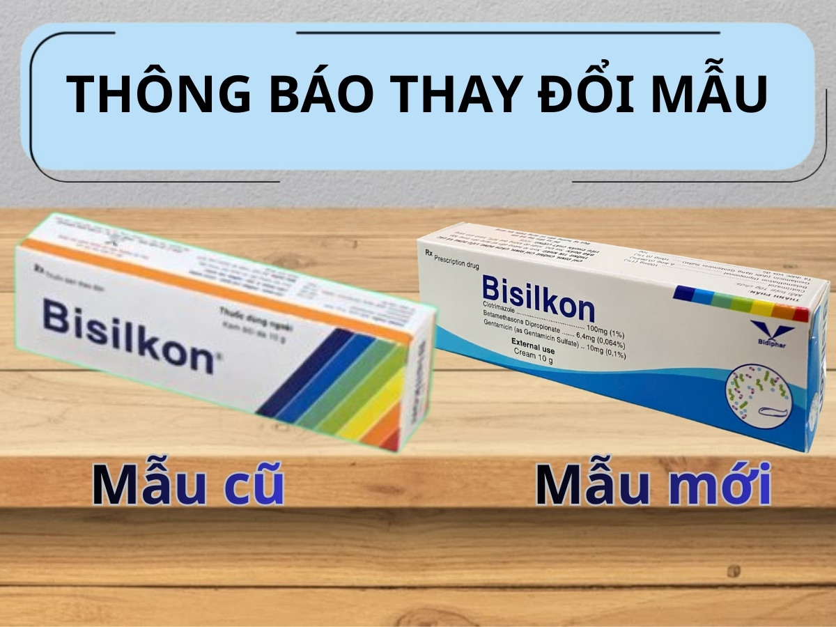Thông báo thay đổi bao bì Bisilkon