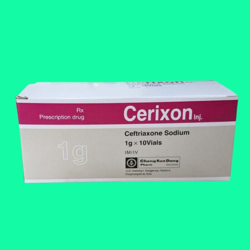 Thuốc Cerixon Inj.: Công dụng, liều dùng, lưu ý tác dụng phụ, giá bán