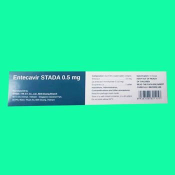 Entecavir STADA 0.5 mg kháng virus