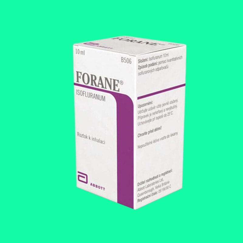 Forcaine Thuốc Forane: Công dụng, liều dùng, lưu ý tác dụng phụ, giá bán