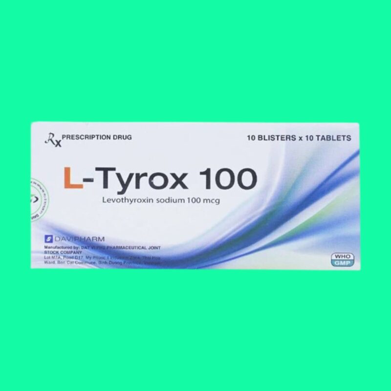 Thuốc L-Tyrox 100: Công dụng, liều dùng, lưu ý tác dụng phụ, giá bán