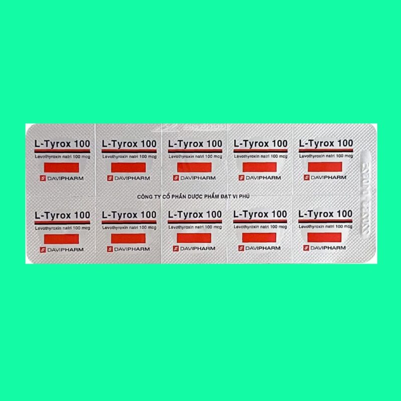 Thuốc L-Tyrox 100: Công dụng, liều dùng, lưu ý tác dụng phụ, giá bán