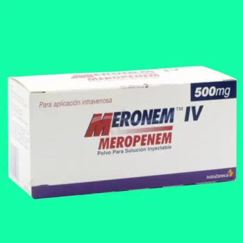Mặt trước hộp thuốc Meronem 500