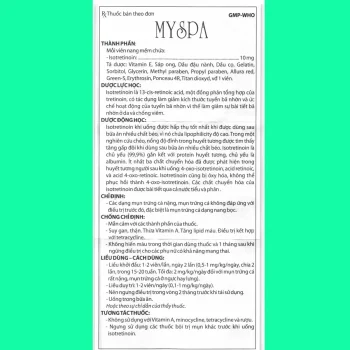Tờ hướng dẫn sử dụng Myspa