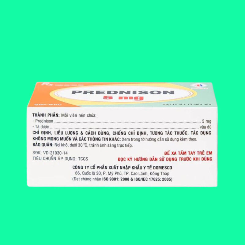 Thuốc Prednison 5mg là thuốc gì? giá bao nhiêu? mua ở đâu?