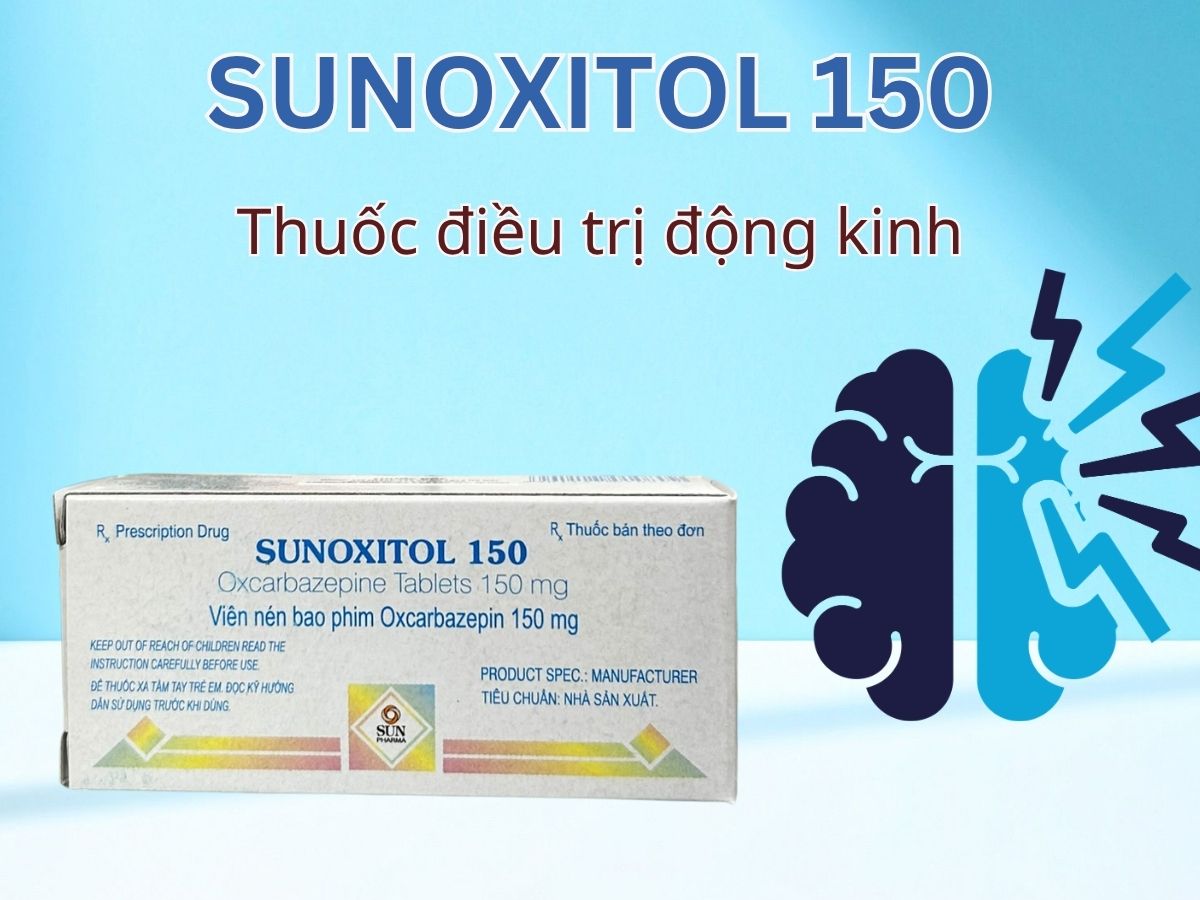 Sunoxitol 300mg 14 Thuốc Sunoxitol 150 điều trị động kinh