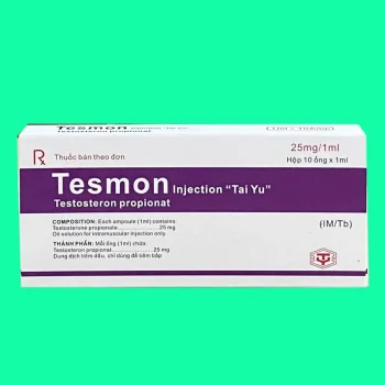 Mặt trước hộp thuốc Tesmon Injection "Tai Yu"