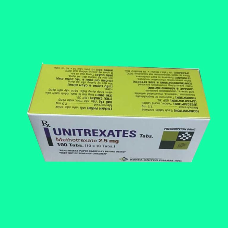 Thuốc Unitrexates viên nén là thuốc gì? giá bao nhiêu? mua ở đâu? có ...