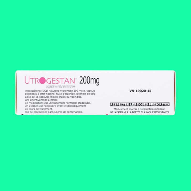 Thuốc Utrogestan 200mg: Công dụng, liều dùng, lưu ý tác dụng phụ, giá bán