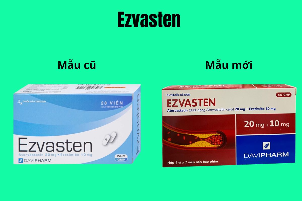 Ezvasten 11 Thuốc Ezvasten cũ và mới