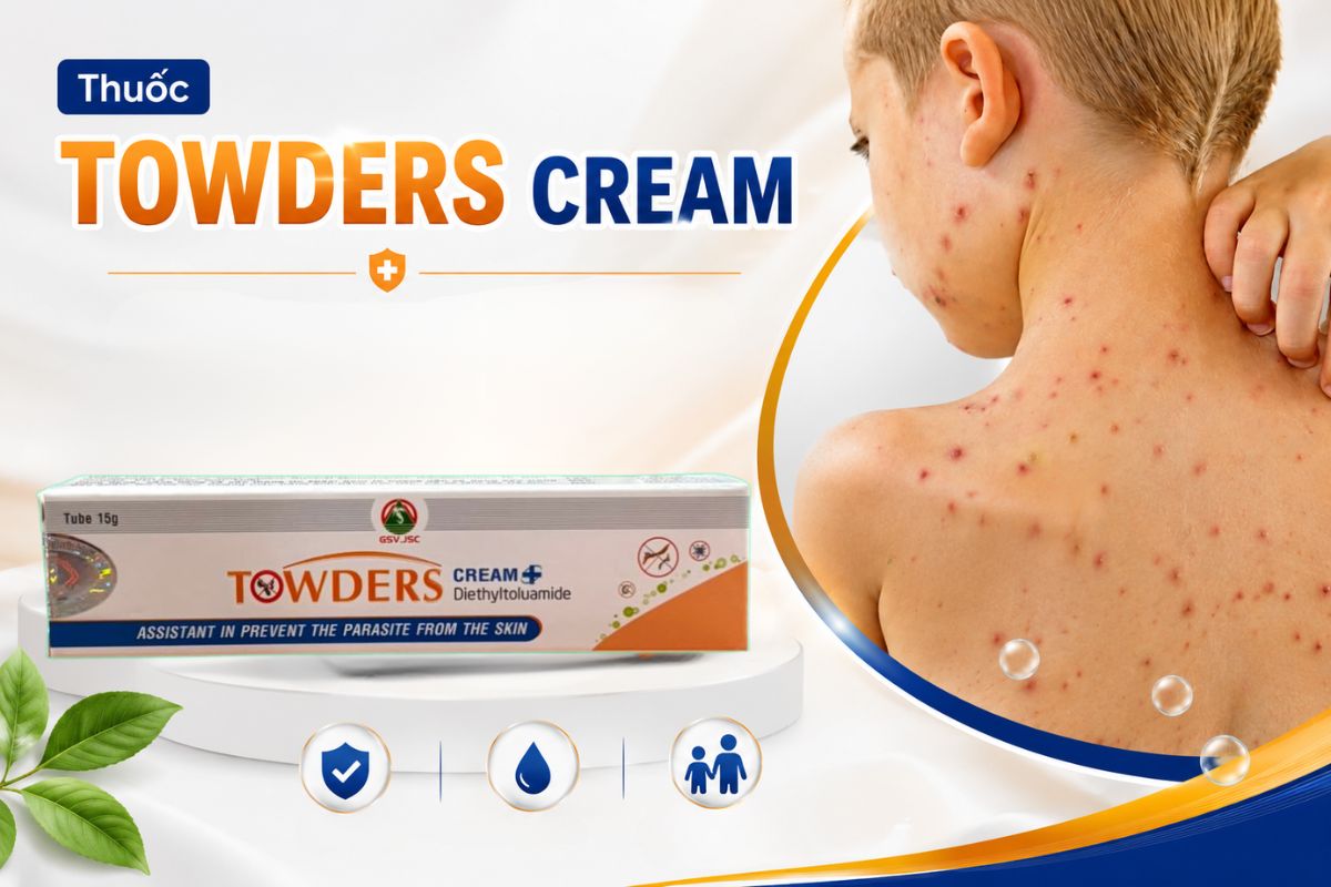 Towder Cream 15 thuoc towders cream