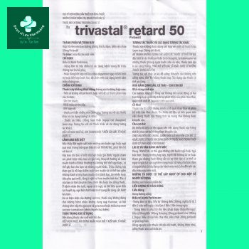 Thuốc Trivastal retard 50 8