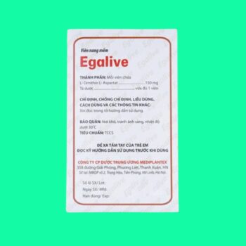 Thuốc Egalive có tác dụng gì?