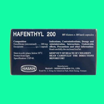 Thuốc HafenThyl 200 có tác dụng gì?