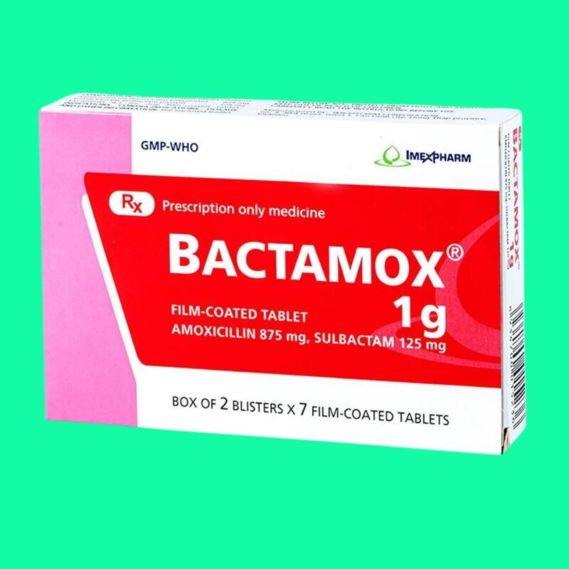 Thuốc Bactamox 1g là thuốc gì? Có tác dụng gì? Giá bao nhiêu?