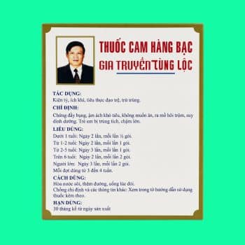 Thuốc Cam Hàng Bạc Tùng Lộc 