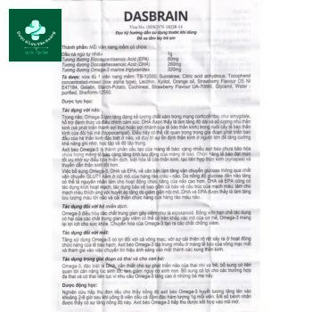 Hướng dẫn sử dụng thuốc Dasbrain