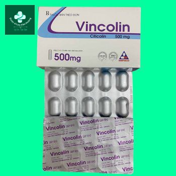 Hộp thuốc Vincolin 500mg dạng viên