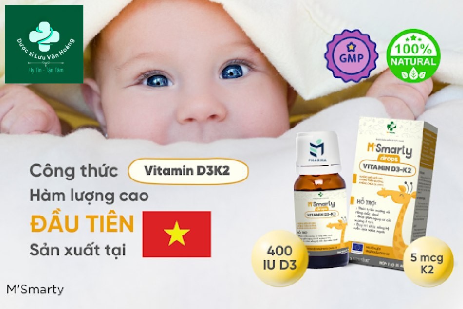 M’Smarty Vitamin D3K2 gồm thành phần