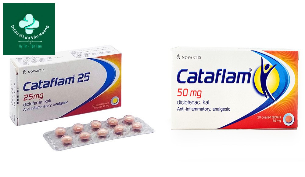 Thuốc giảm đau bụng kinh viên màu hồng – Cataflam