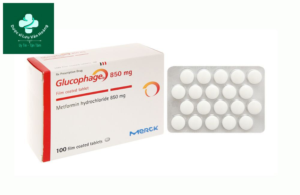 Glucophage 850mg Merck là thuốc tiểu đường có tác dụng giảm sản xuất glucose tại gan 