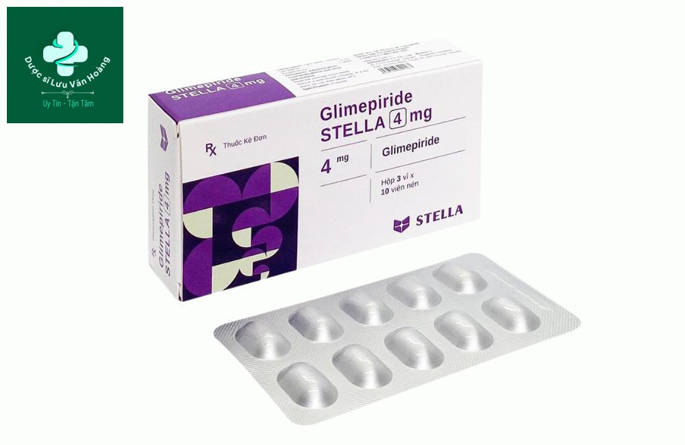 Thuốc Glimepiride Stella 4mg - Thuốc tiểu đường giúp tăng tiết insulin tốt nhất