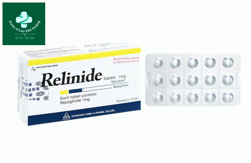 Thuốc Relinide 1mg - Thuốc tiểu đường có tác dụng tăng tiết insulin 