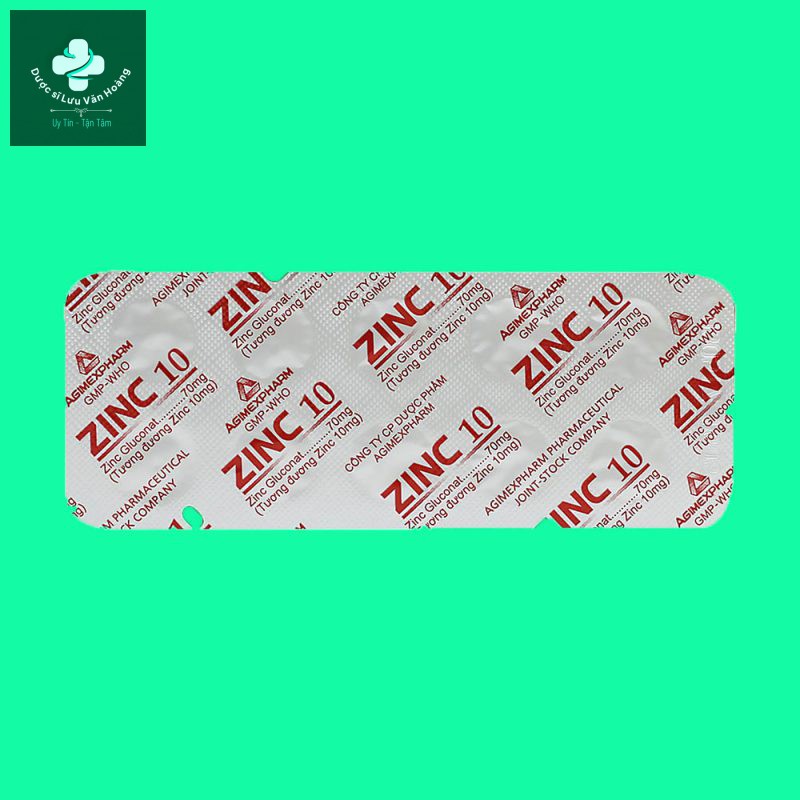 Thuốc ZinC 10 giúp bổ sung kẽm - Dược sĩ Lưu Văn Hoàng