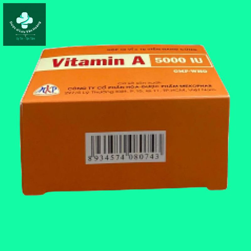 Thuốc Vitamin A 5000 IU Mekophar điều trị thiếu vitamin A - Dược sĩ Lưu ...