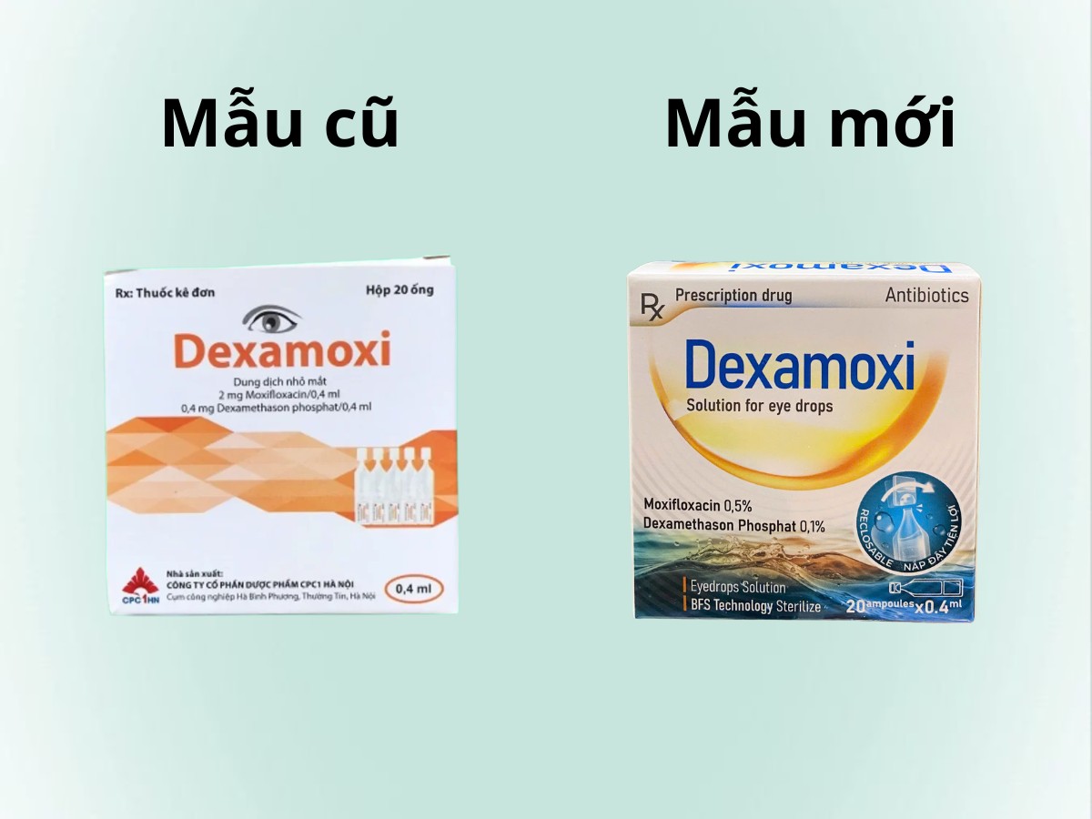 Dexamoxi 0,4ml 11 Cập nhật mẫu mã bao bì mới của sản phẩm Dexamoxi 0,4ml