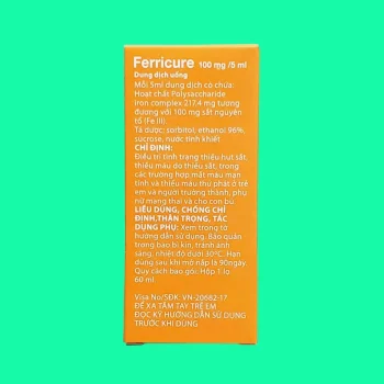 Thuốc Ferricure 100mg/5ml