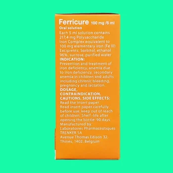 Thuốc Ferricure 100mg/5ml