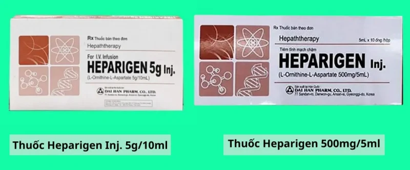So sánh giữa 2 loại thuốc Heparigen