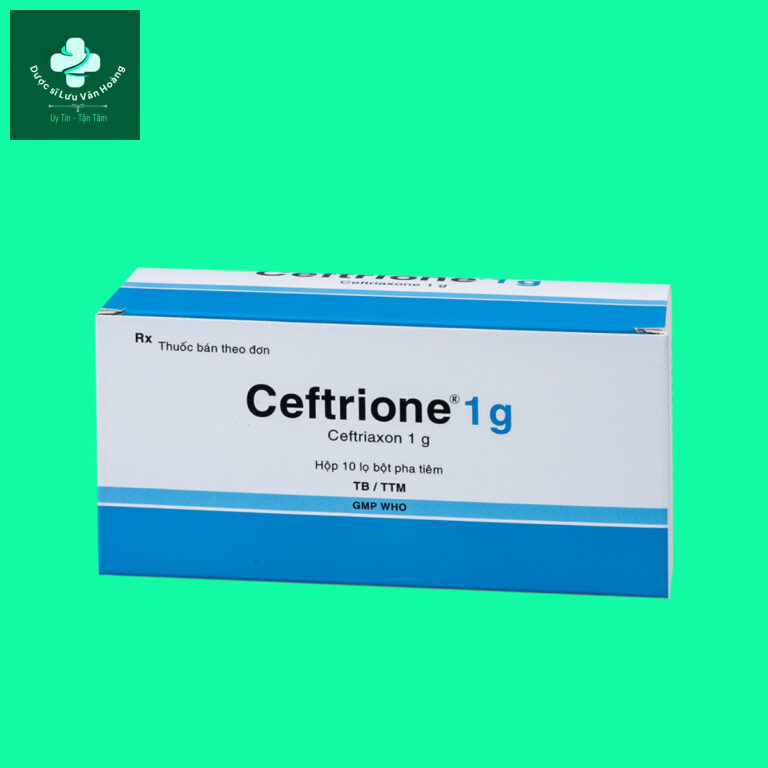 Thuốc Ceftrione 1g: Kháng sinh điều trị nhiễm khuẩn ở người lớn và trẻ ...
