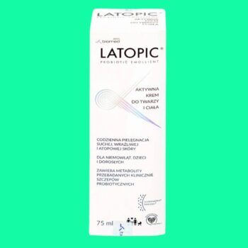 Mặt chính diện hộp Latopic Probiotic Face and Body Cream