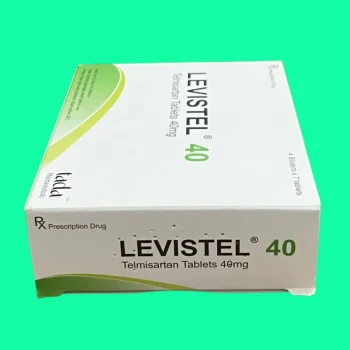 Mặt bên của hộp thuốc Levistel 40