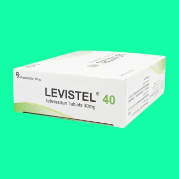 Mặt bên hộp thuốc Levistel 40