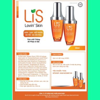 Tờ hướng dẫn sử dụng sản phẩm LiS Lovin’ Skin