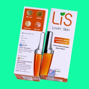 Mặt bên hộp LiS Lovin’ Skin