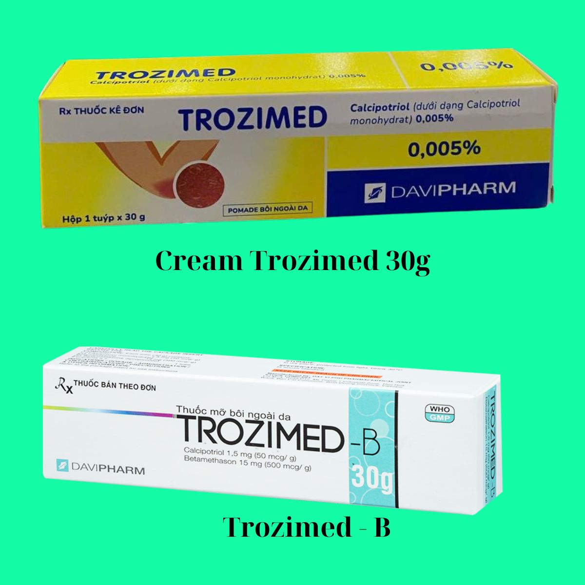 Cream Trozimed 30g 18 Phân biệt Trozimed 30g và Trozimed - B